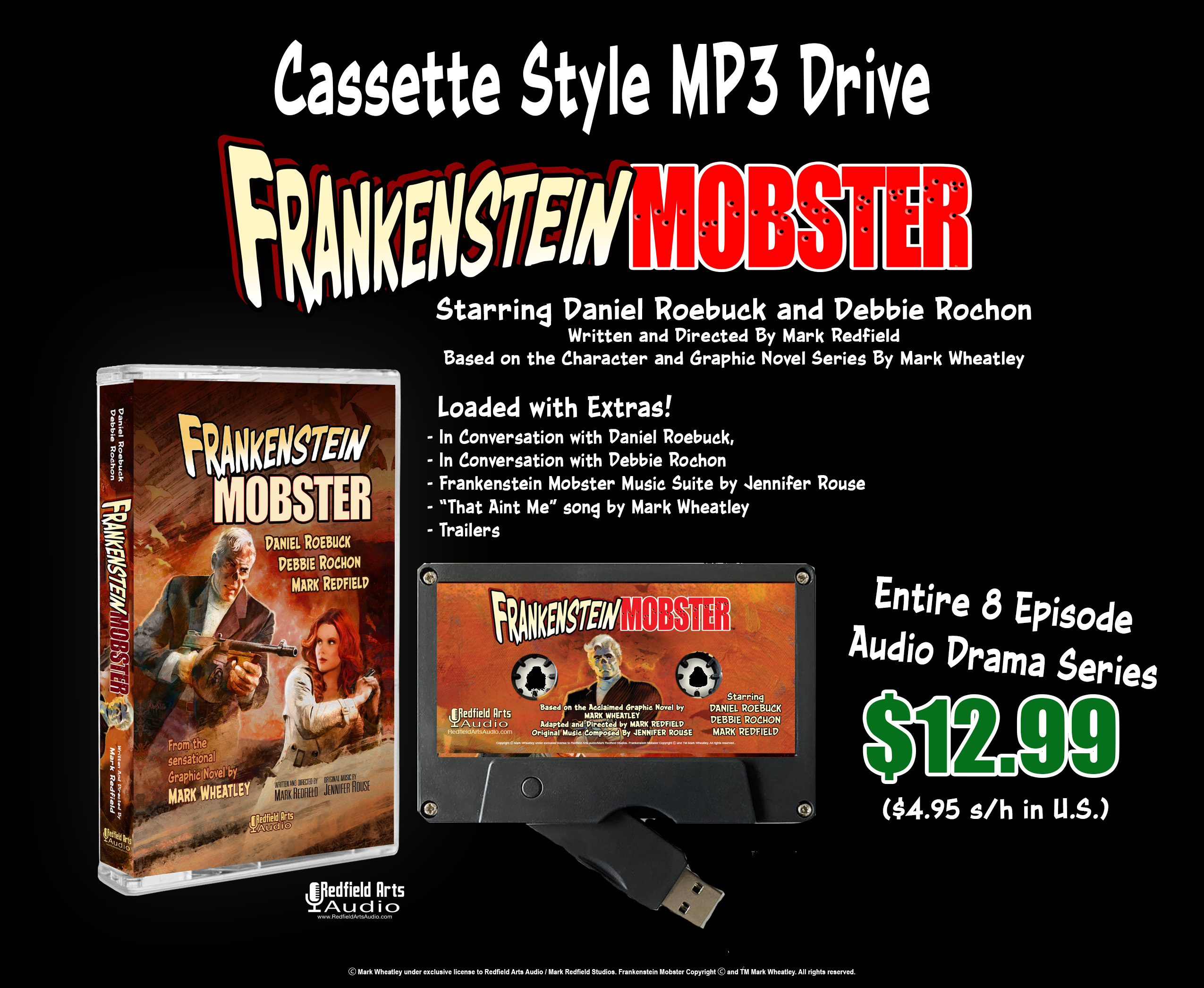 Frankenstein Mobster Cassette USB